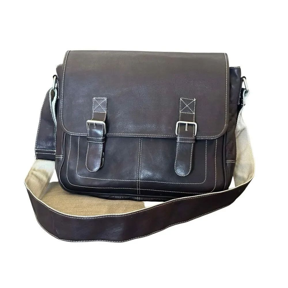 Latico Adventurer Leather Messenger Bag